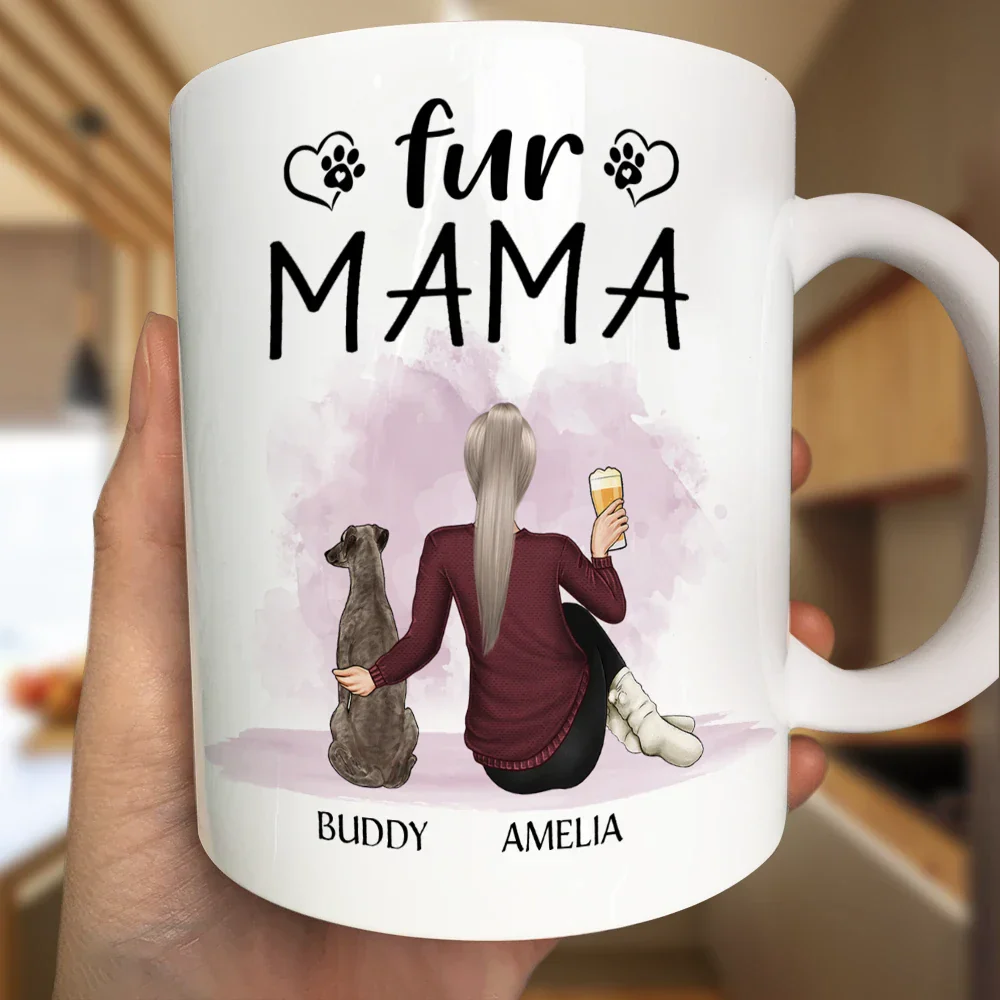 A Girl & Her Dogs – A Heartwarming Bond with Custom Names, Perfect Gift for Dog Lovers,for Mother’s Day or Birthday - Image 5