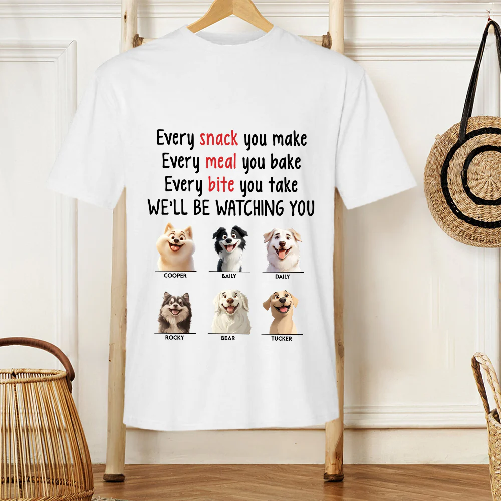 Watching You with Love – Custom Shirt for Dog Moms and Pet Lovers, Perfect Gift for Pet Enthusiasts - Image 3