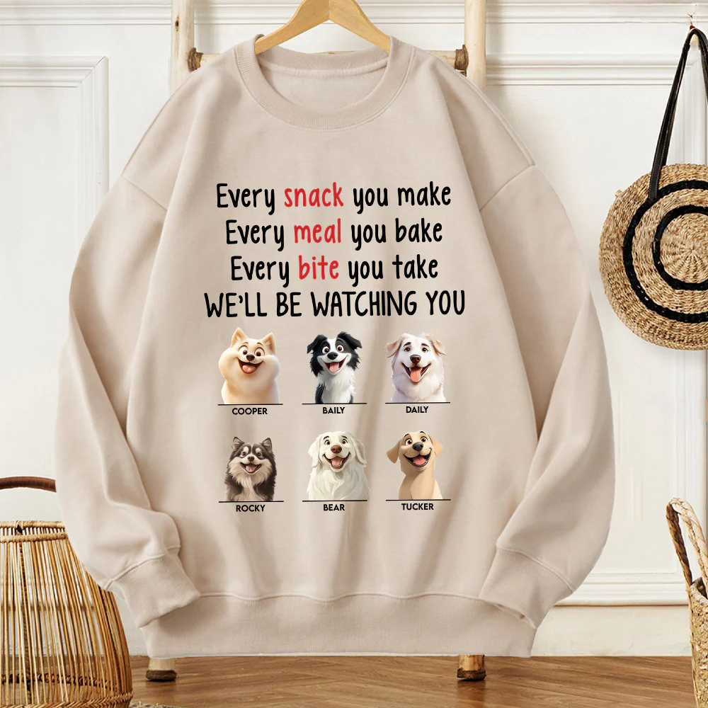 Watching You with Love – Custom Shirt for Dog Moms and Pet Lovers, Perfect Gift for Pet Enthusiasts - Image 4
