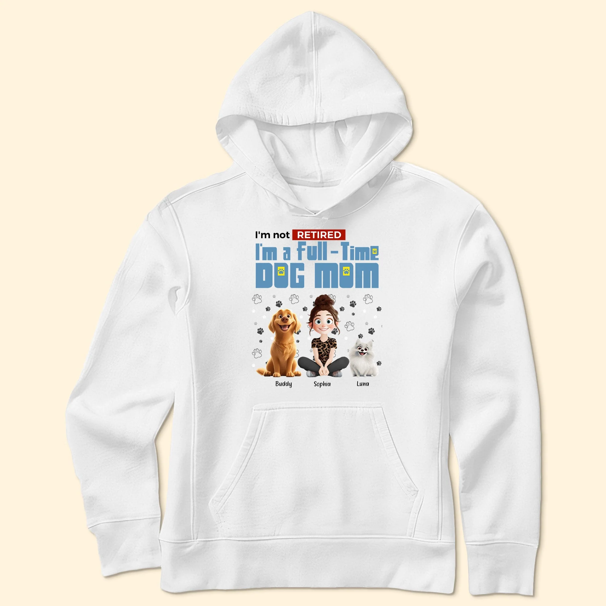 Personalized Dog Mom T-Shirt – Custom Pet Name, Cute Dog Lover Gift, Cozy Sweatshirt & Hoodie - Image 11