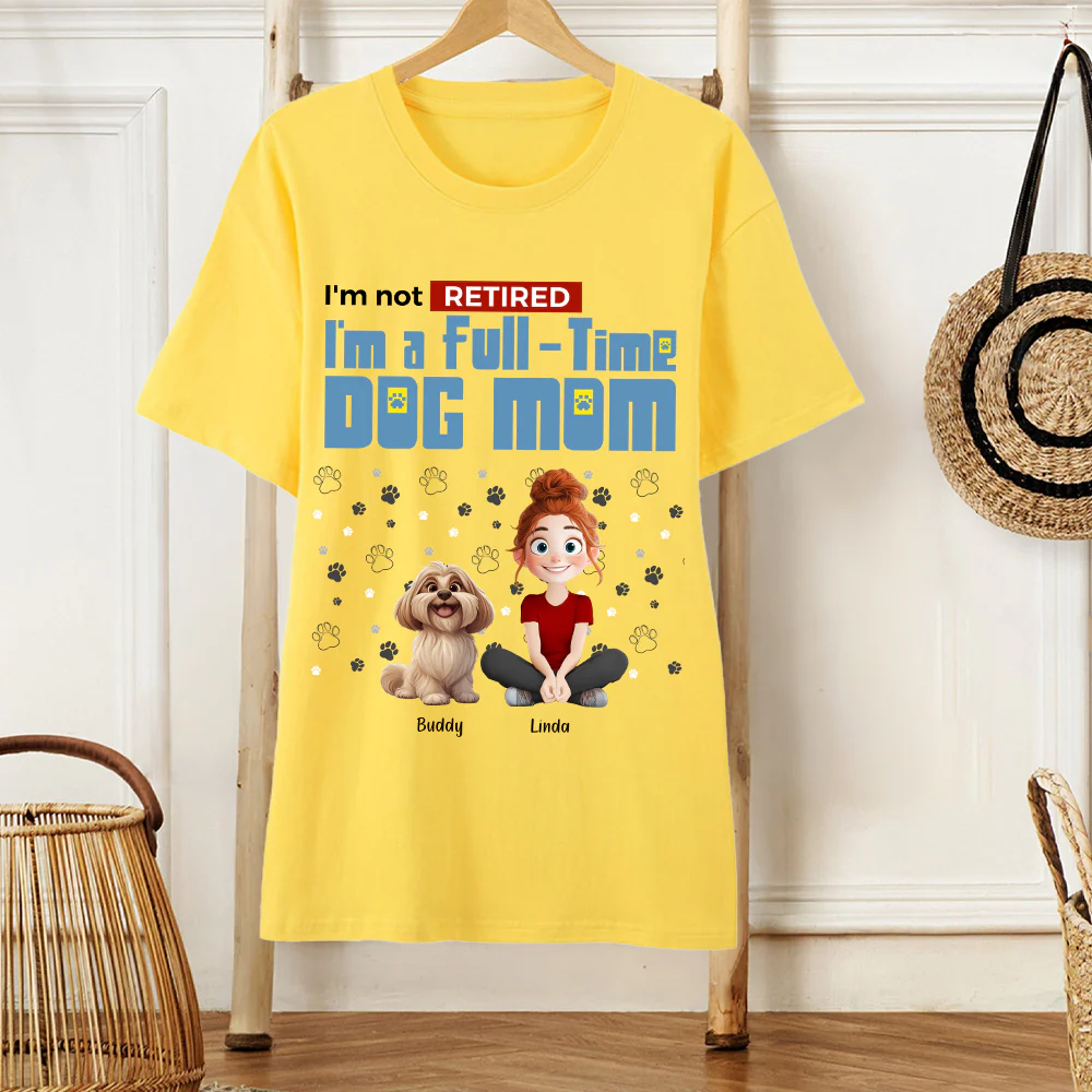 Personalized Dog Mom T-Shirt – Custom Pet Name, Cute Dog Lover Gift, Cozy Sweatshirt & Hoodie - Image 2