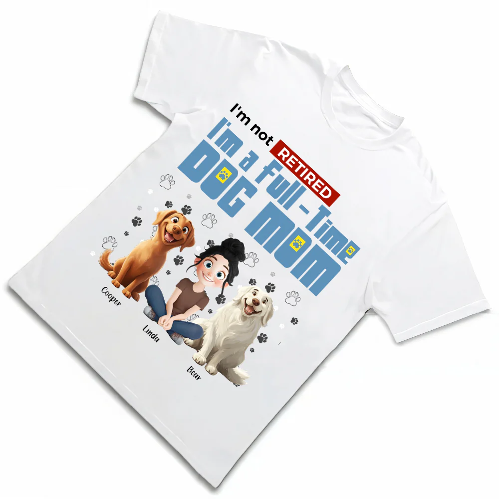 Personalized Dog Mom T-Shirt – Custom Pet Name, Cute Dog Lover Gift, Cozy Sweatshirt & Hoodie - Image 5
