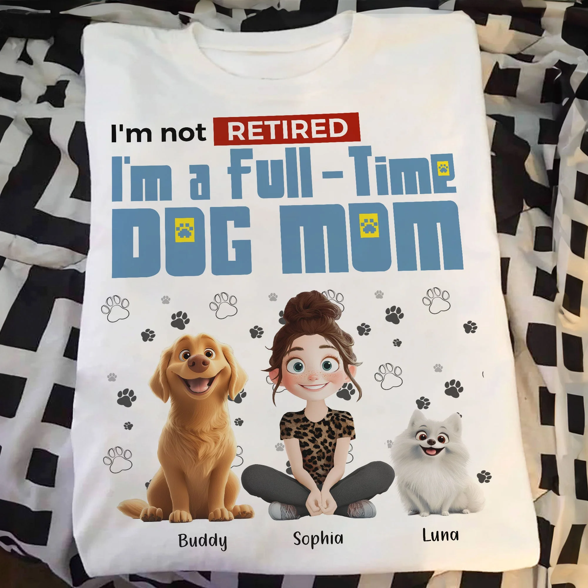 Personalized Dog Mom T-Shirt – Custom Pet Name, Cute Dog Lover Gift, Cozy Sweatshirt & Hoodie - Image 6