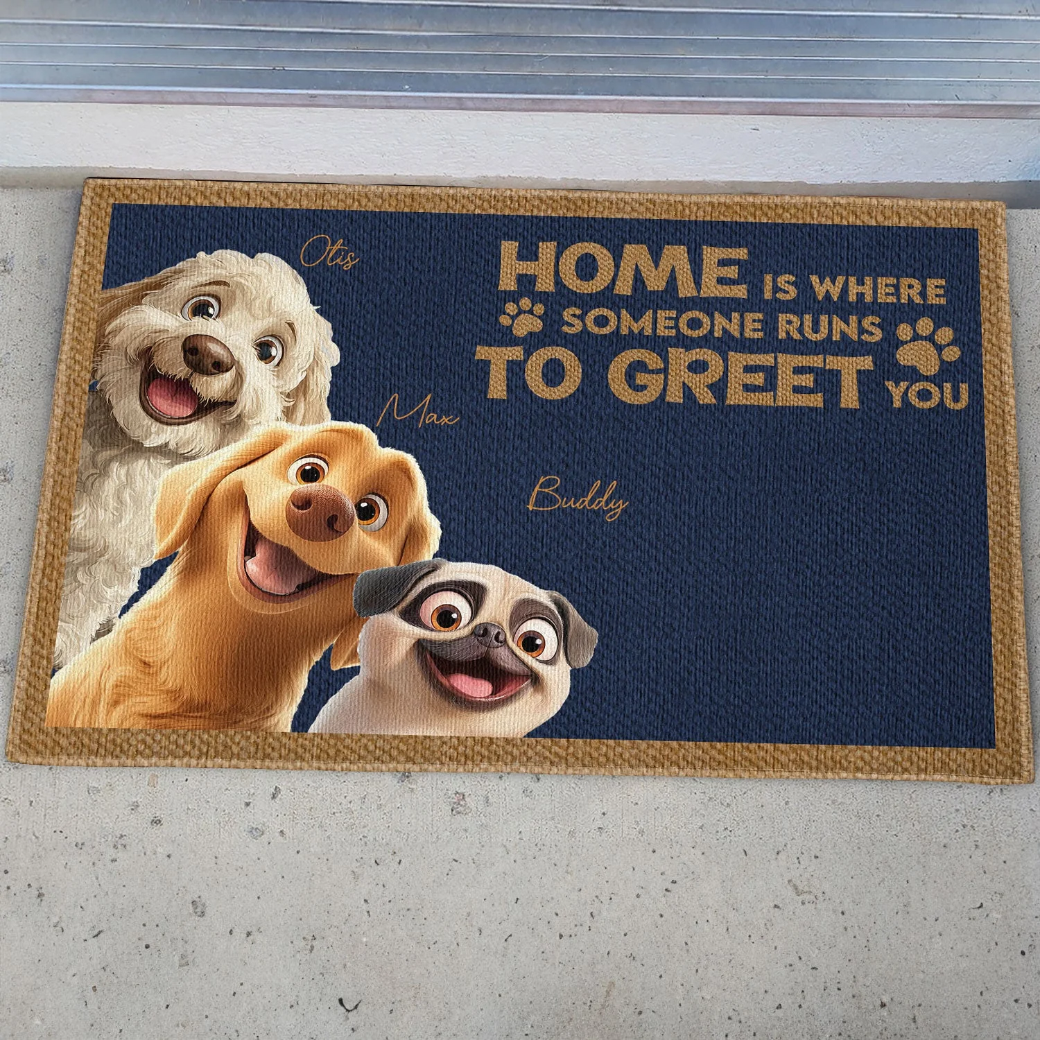 Personalized Dog Doormat - Custom Welcome Mat for Pet Owners - Image 6