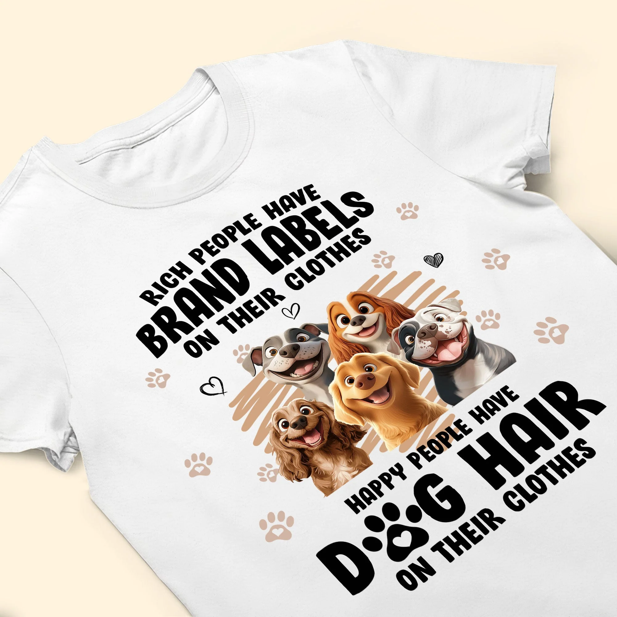 Dog Lover Funny Tee - Cartoon Dog Design Gift Shirt - Image 8