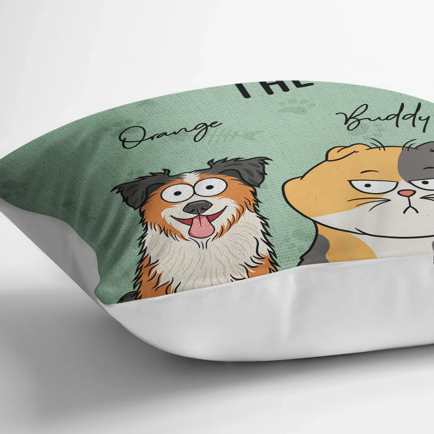 Custom Pillow with Cute Pets - Custom Square Pillow for Pets Lovers with Personalized Pet Design - Image 6