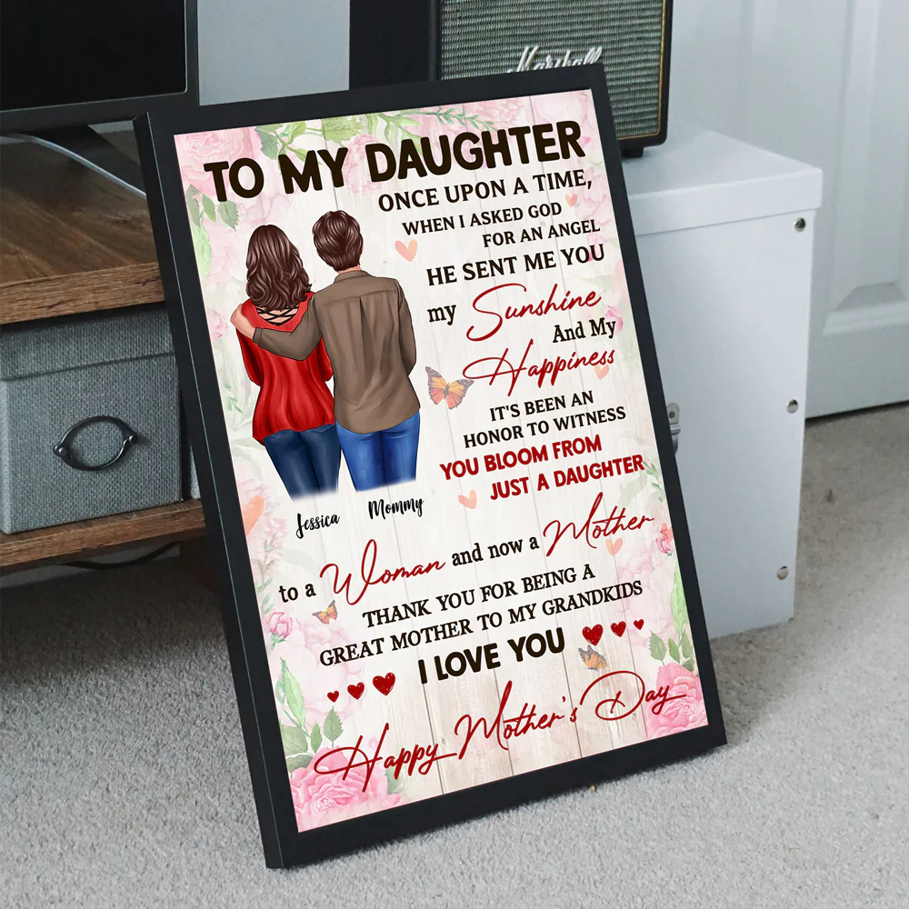 Personalized Mother's Day Canvas or Poster - Gift from Daughter - Image 2