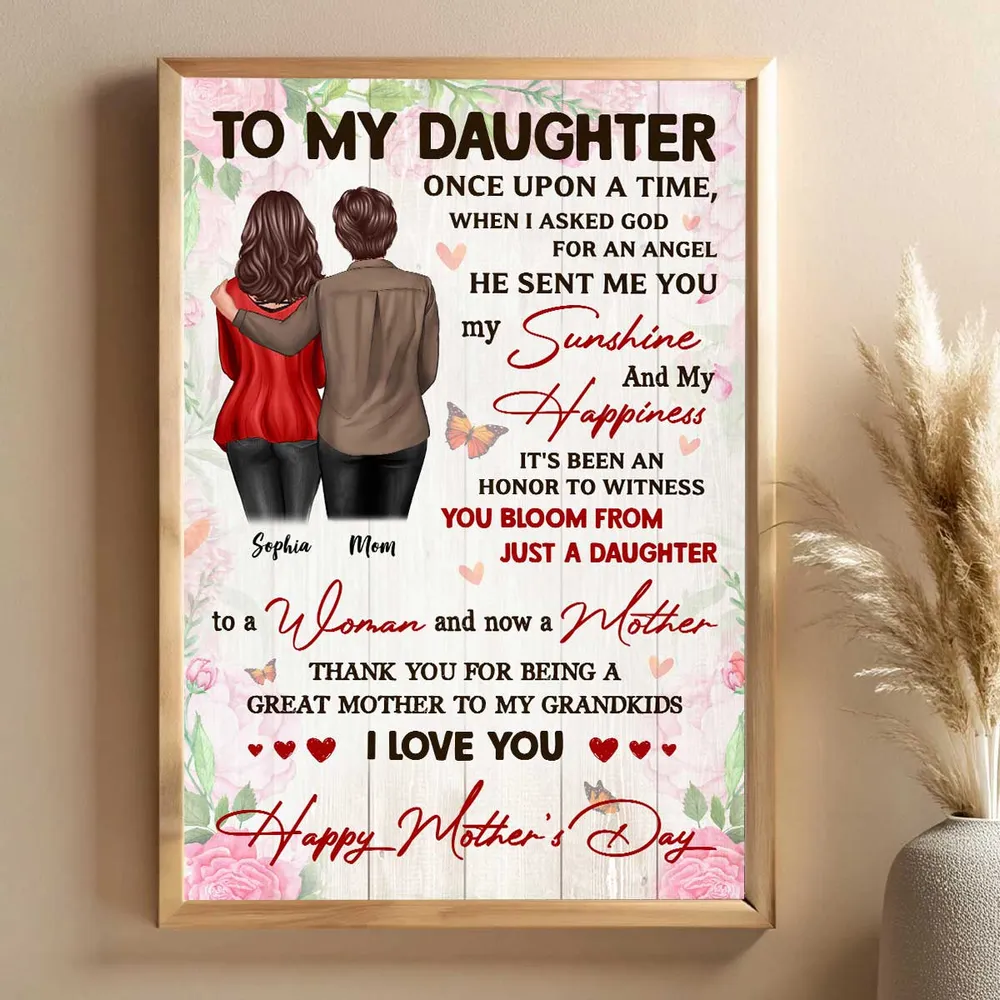 Personalized Mother's Day Canvas or Poster - Gift from Daughter - Image 5