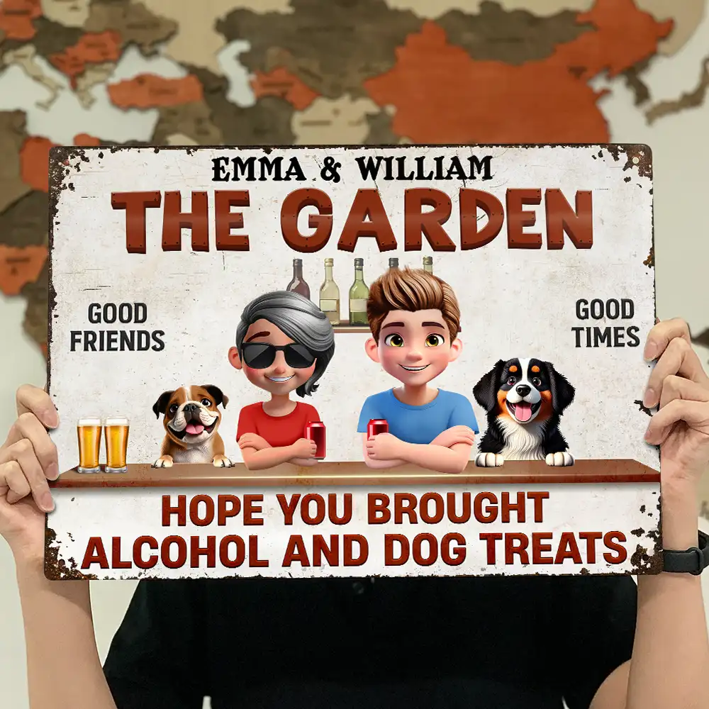Personalized Iron Sign for Couples & Dog Lovers - Custom Outdoor Decor - Image 7