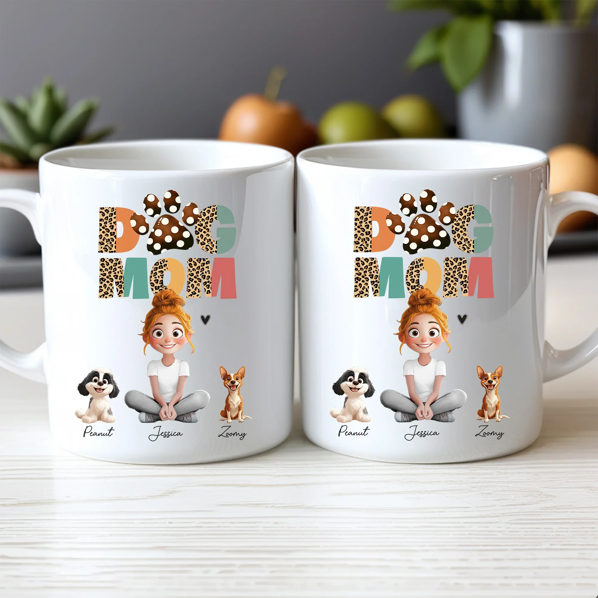 Cartoon Dog Mom Custom Keychain – A Unique Surprise for Mother's Day, Valentine's Day, or Pet Lovers - Image 8