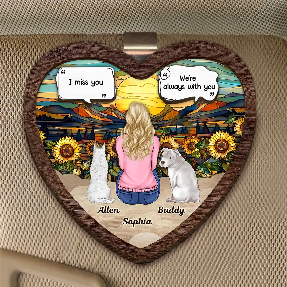 Personalized Car Visor Clip – Heartfelt Memorial for Pet Lovers – A Cherished Reminder of Love and Companionship