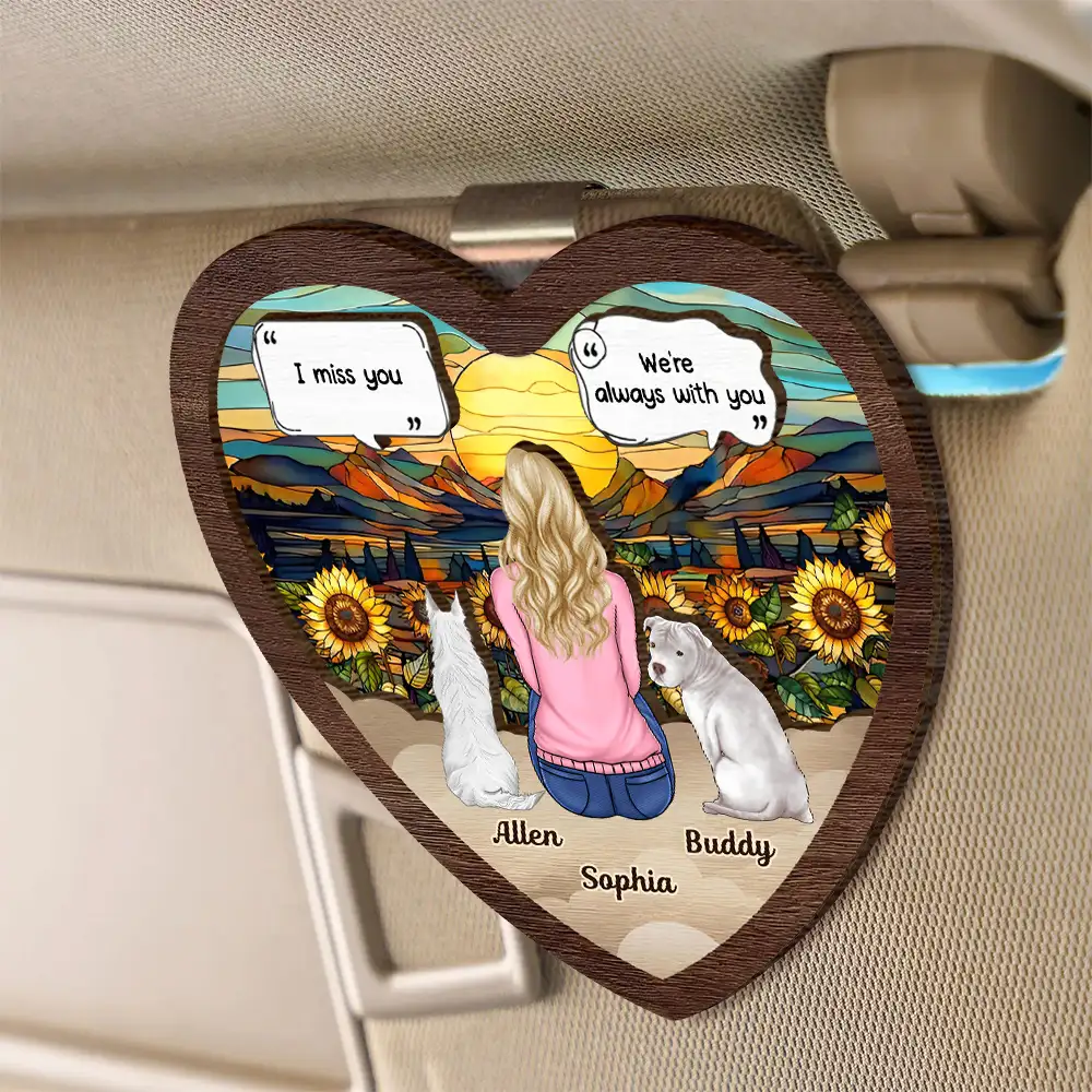 Personalized Car Visor Clip – Heartfelt Memorial for Pet Lovers – A Cherished Reminder of Love and Companionship - Image 2