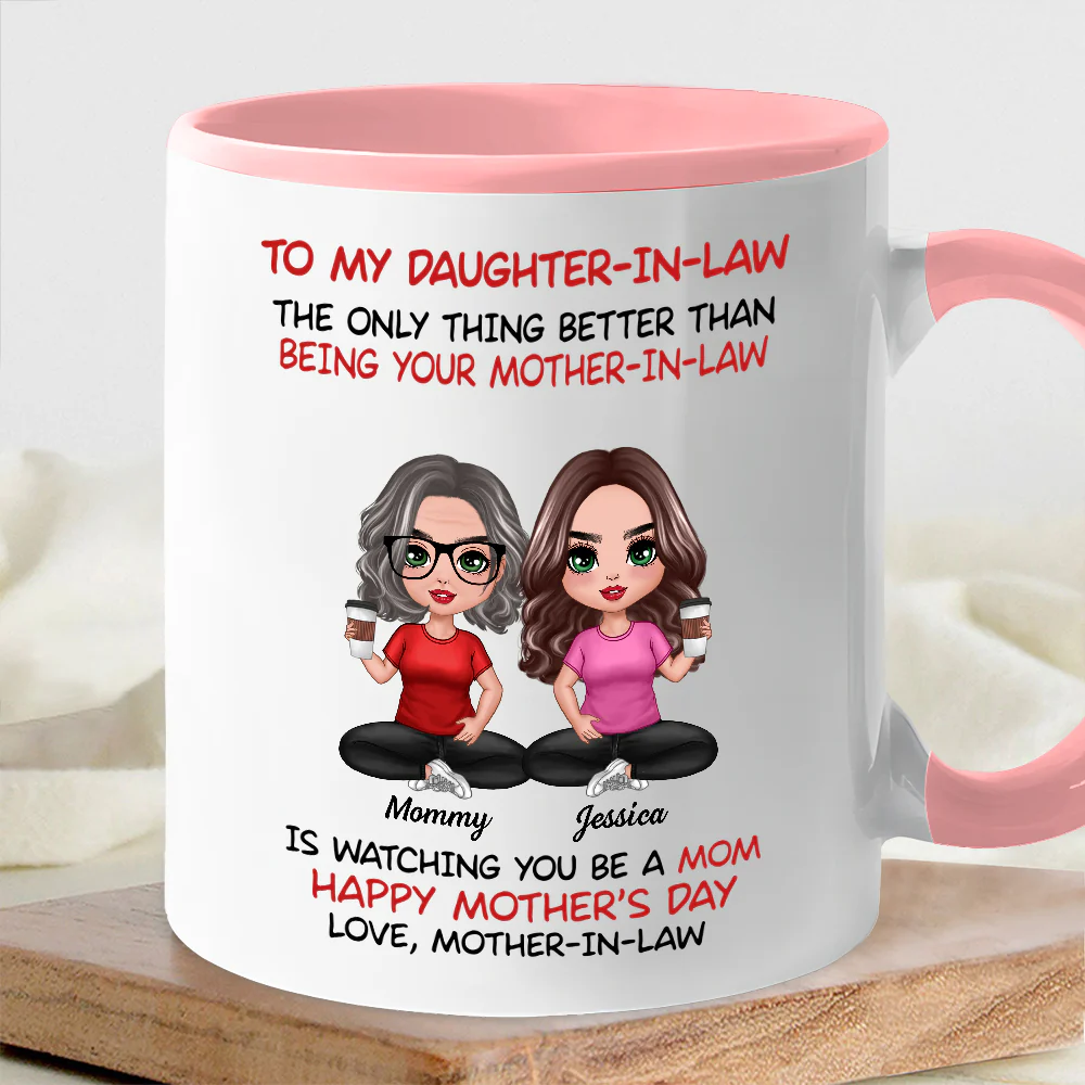 To My Daughter-In-Law Happy Mother’s Day Personalized Mug, Custom Keychain, Plaque & More, Heartfelt Gift from Mother-in-Law - Image 3