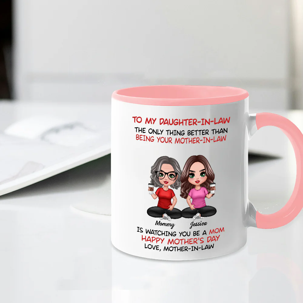 To My Daughter-In-Law Happy Mother’s Day Personalized Mug, Custom Keychain, Plaque & More, Heartfelt Gift from Mother-in-Law - Image 4