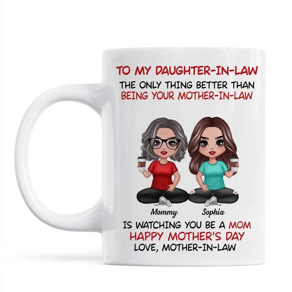 To My Daughter-In-Law Happy Mother’s Day Personalized Mug, Custom Keychain, Plaque & More, Heartfelt Gift from Mother-in-Law - Image 5