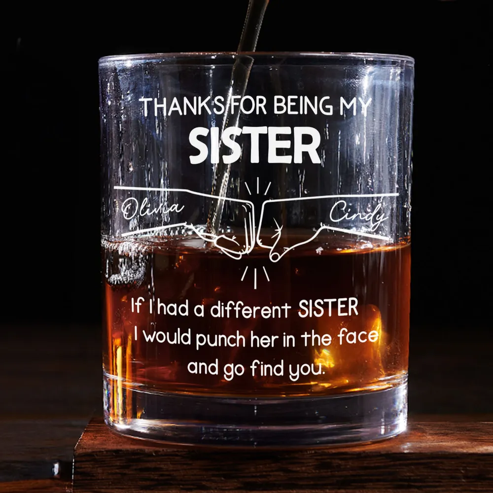 Personalized Whiskey Glass – 'Thanks for Being My Brother' Custom Whiskey Glass with Name – Unique Gift for Brothers, Family, and Special Occasions - Image 6