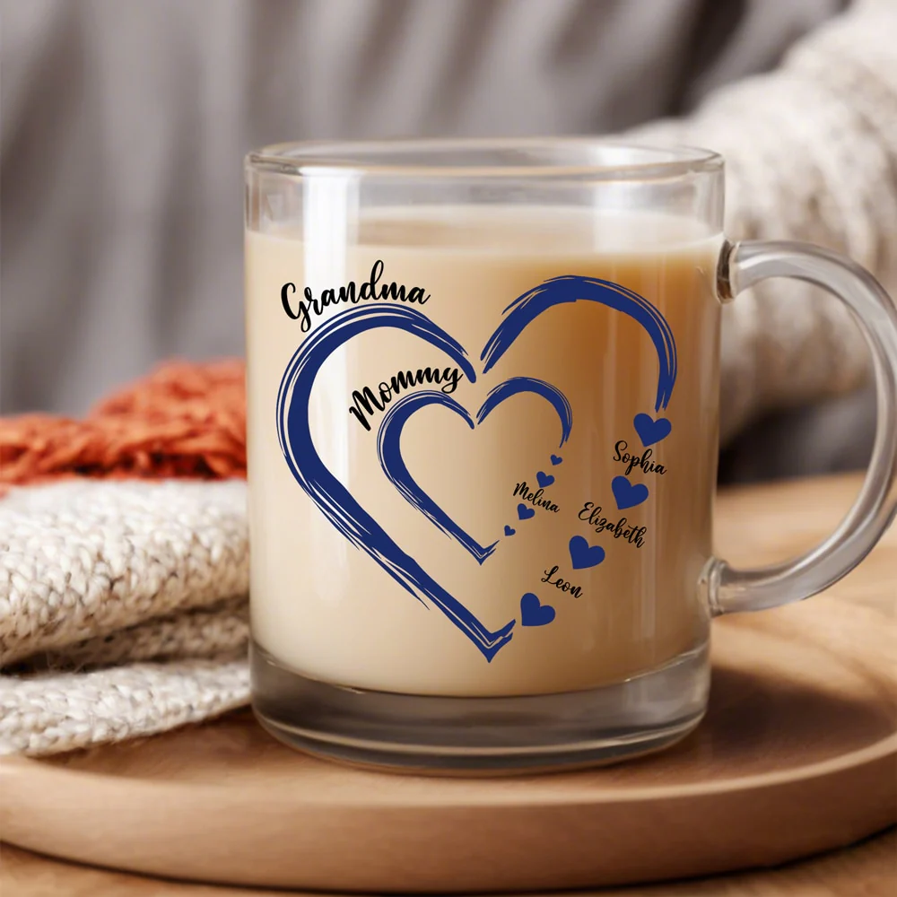 Personalized Glass Mug for Grandma, Mom & Family - A Heartwarming Gift for Any Occasion - Image 3