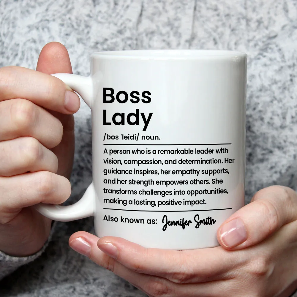 Boss Lady: A Woman of Strength and Vision – Personalized Mug, Poster, Keychain, Pillow, Plaque & Sign, Inspirational Gift for Her - Image 6