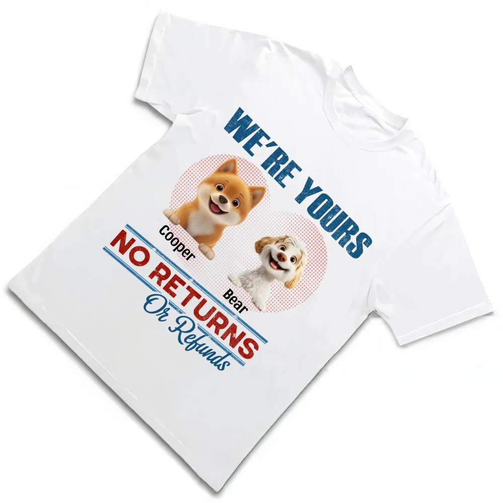 Custom Pet Lover Hoodie - Cute Dogs Design - "No Returns No Refunds" - Personalized Gift for Dog Parents - Image 5