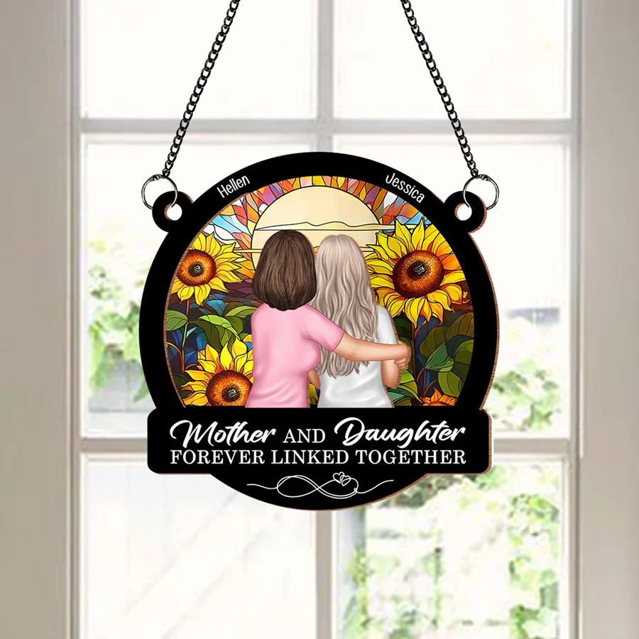 'Forever Linked Together' Mother-Daughter Sunflower Poster - Perfect Keepsake for Mom - Image 7