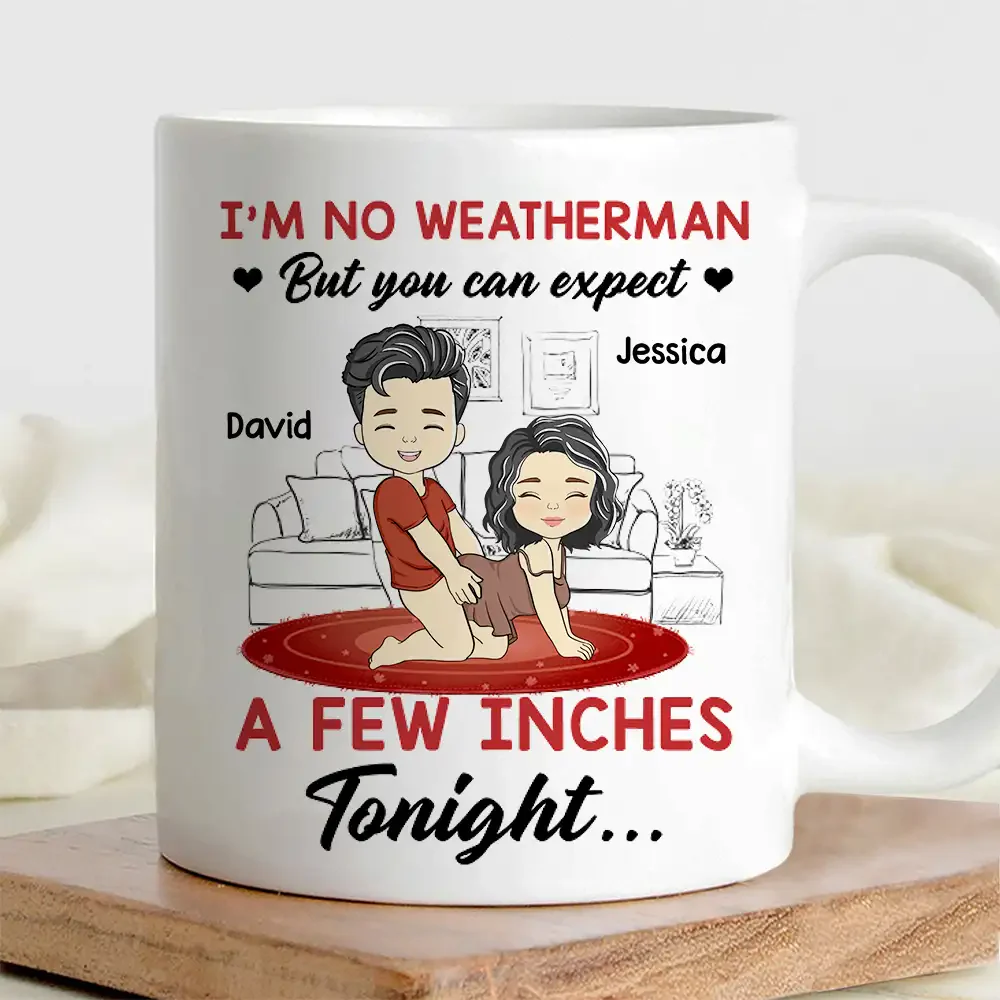 I Am No Weatherman – Customizable Couple Love Cup for Anniversary, Wedding, or Valentine's Gift - Image 2