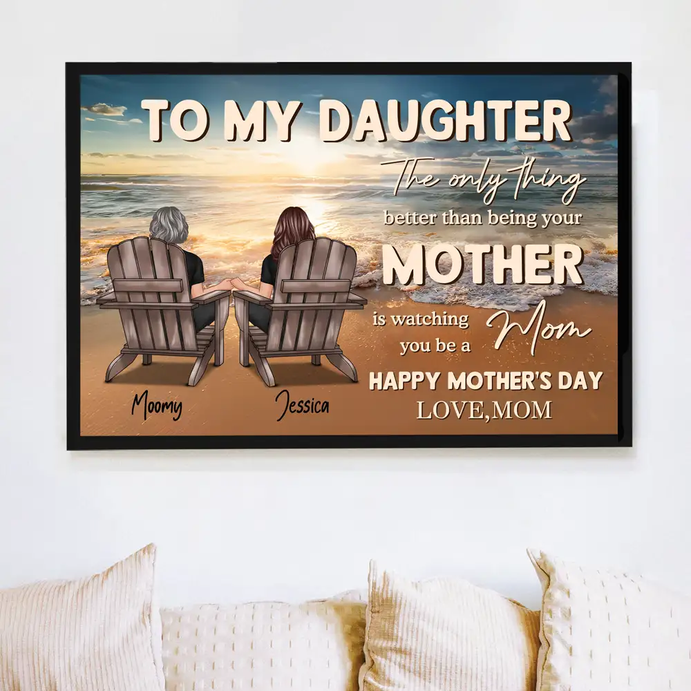 Custom Mother-Daughter Poster or Canvas Gift - Image 3