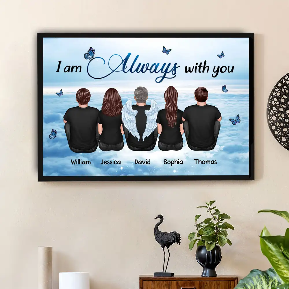 Always With You Grandma Grandpa Dad Mom Kids Dogs Cats Family Memorial Personalized Acrylic Keychain, Sympathy Gift, Remembrance Gift - Image 7