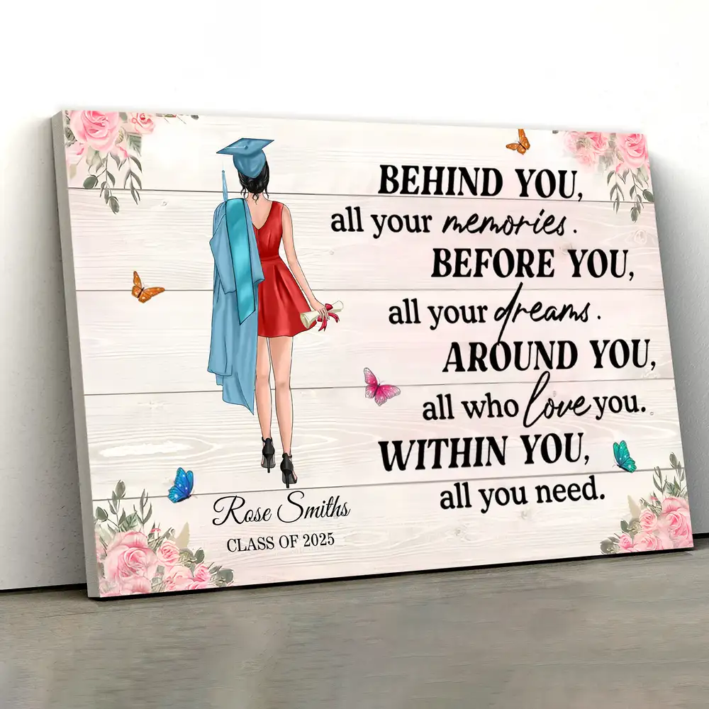 Personalized Graduation Keepsake – Motivational Wall Art for Students Moving Forward, Personalized with Name & Class Year - Image 5