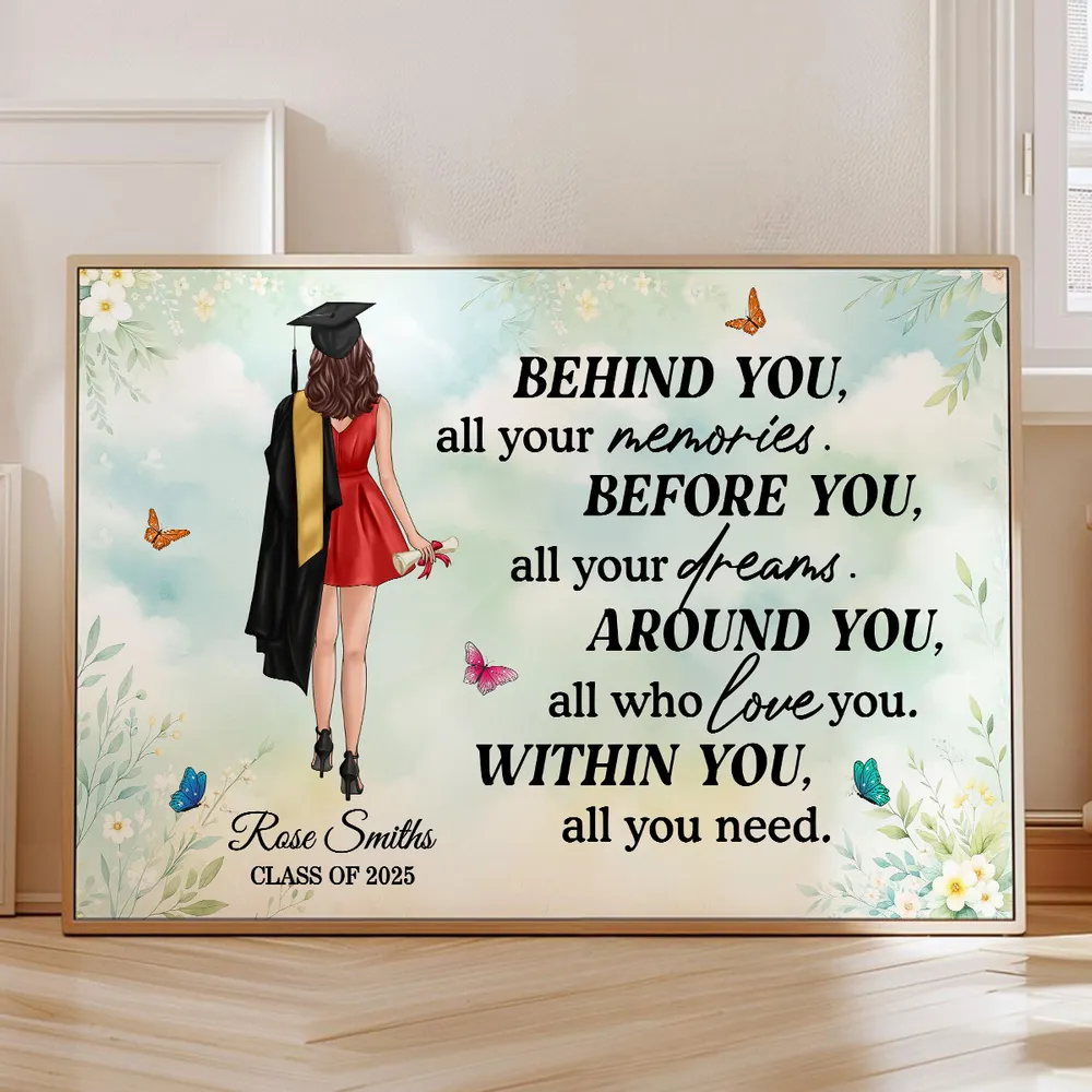 Personalized Graduation Keepsake – Motivational Wall Art for Students Moving Forward, Personalized with Name & Class Year - Image 6