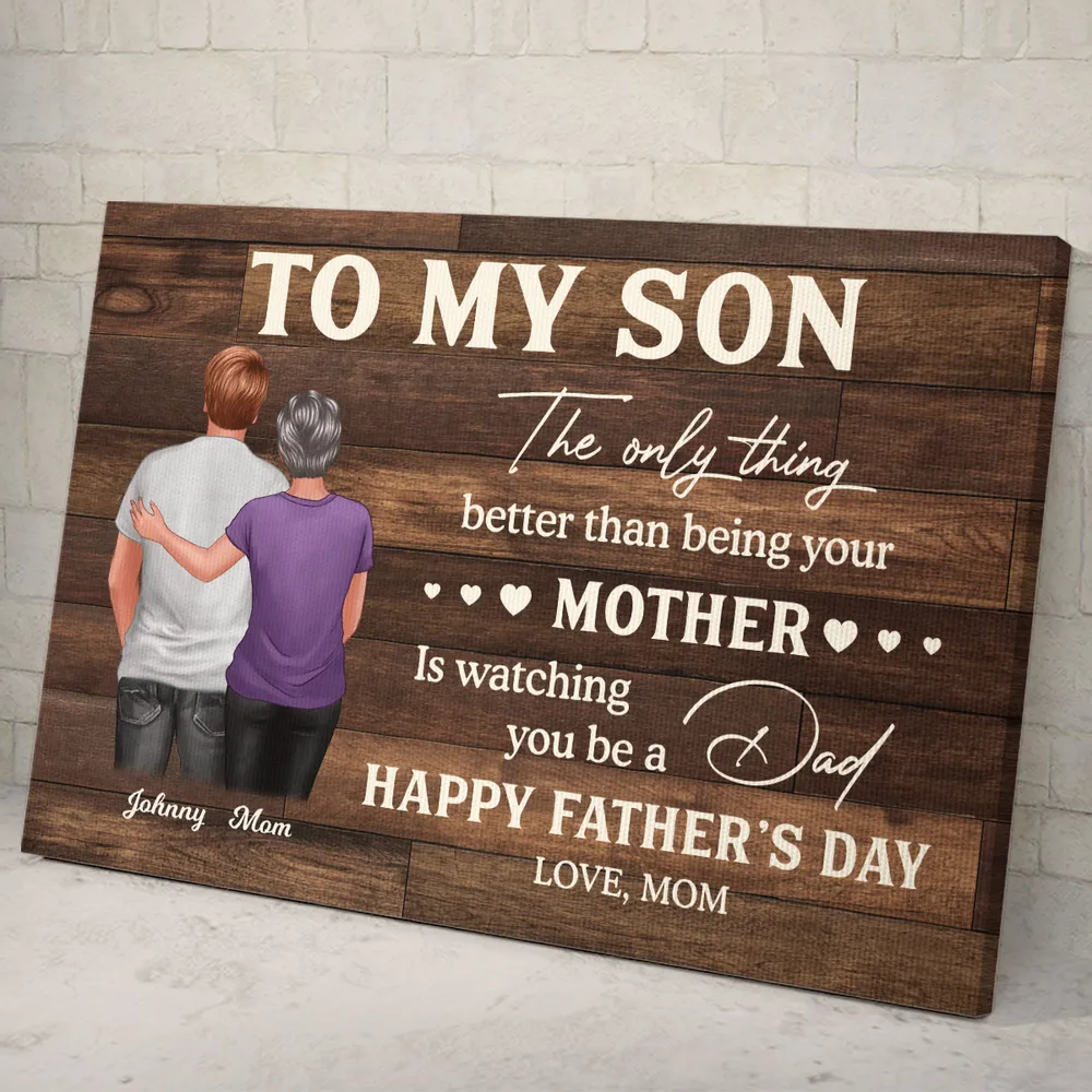 To My Son – Personalized Poster or Canvas for Father’s Day, Heartfelt Gift from Mom - Image 10