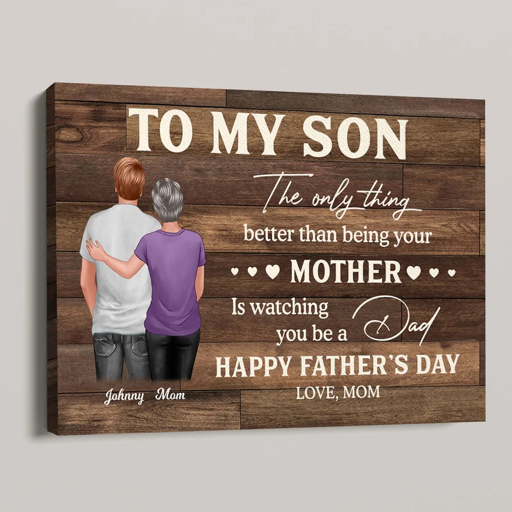 To My Son – Personalized Poster or Canvas for Father’s Day, Heartfelt Gift from Mom - Image 11