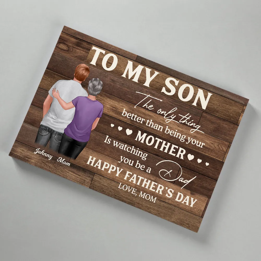 To My Son – Personalized Poster or Canvas for Father’s Day, Heartfelt Gift from Mom - Image 4