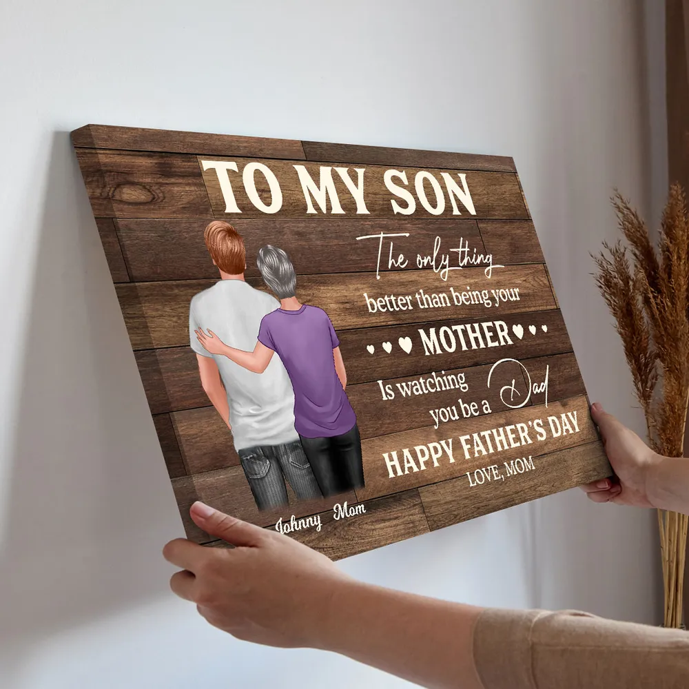 To My Son – Personalized Poster or Canvas for Father’s Day, Heartfelt Gift from Mom - Image 5