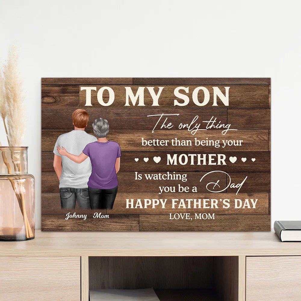 To My Son – Personalized Poster or Canvas for Father’s Day, Heartfelt Gift from Mom - Image 6
