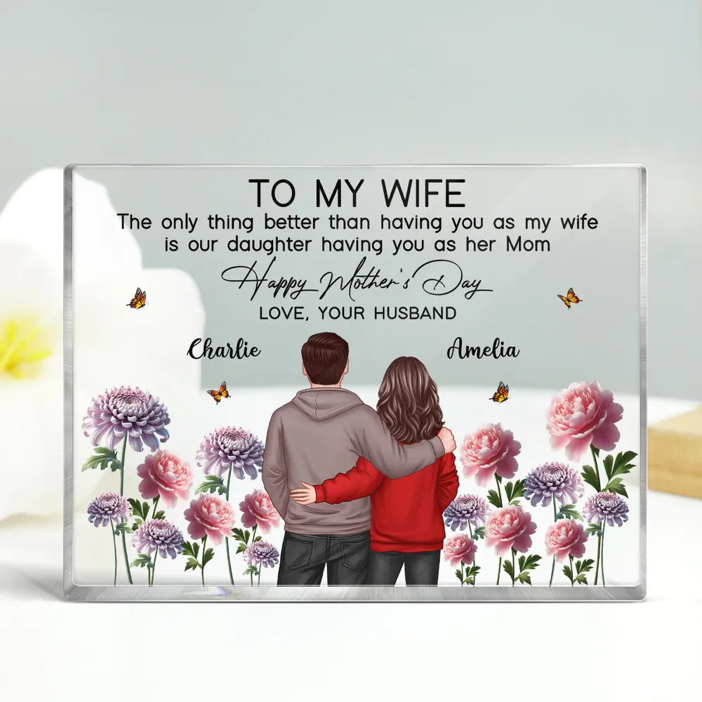Custom Mother’s Day Gift – To My Wife – Personalized Poster, Plaque, Keychain, and More – A Gift to Cherish Forever - Image 10