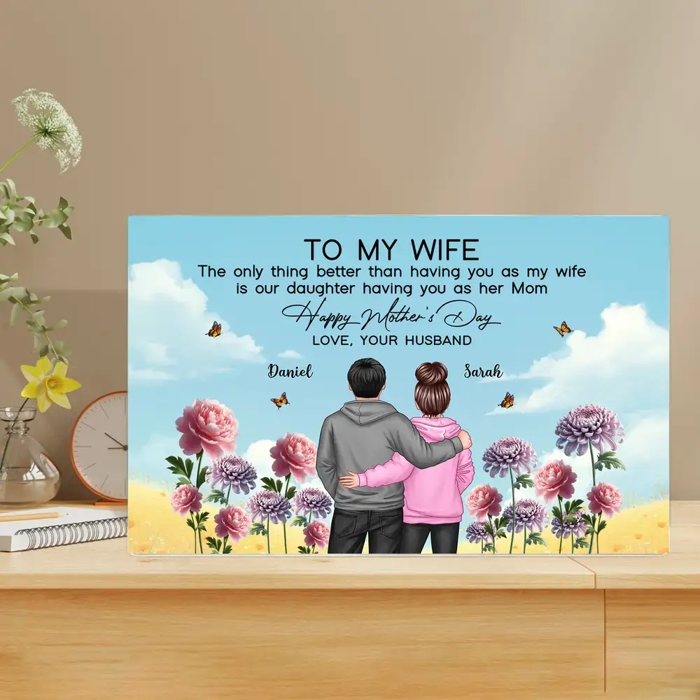 Custom Mother’s Day Gift – To My Wife – Personalized Poster, Plaque, Keychain, and More – A Gift to Cherish Forever - Image 2