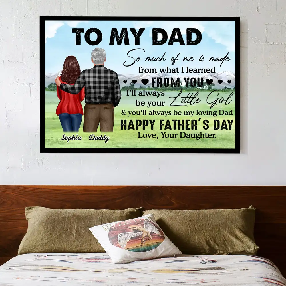 Personalized Gift Poster or Canvas - Father's Day Surprise - Image 3