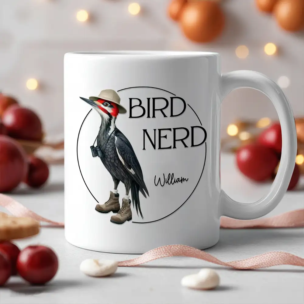 Bird Nerd Funny Bird Lovers’ Mug and More – Personalized Cup for Bird Watchers