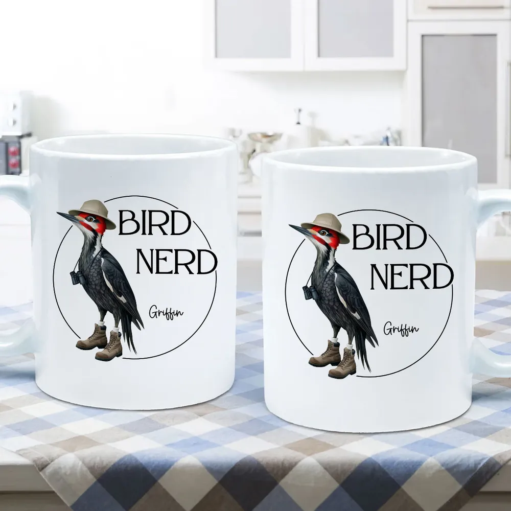 Bird Nerd Funny Bird Lovers’ Mug and More – Personalized Cup for Bird Watchers - Image 6