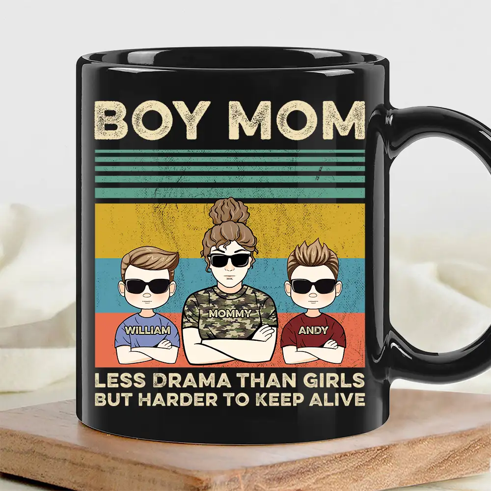 Less Drama Than Girls But Harder to Keep Alive – Custom Shirt for Boy Moms, Mother’s Day or Birthday Gift - Image 9