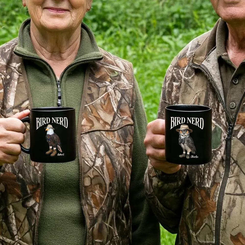 Custom Bird Nerd Mug – 'Bird Nerd' Owl Mug, Perfect Gift for Birdwatchers and Nature Lovers - Image 8