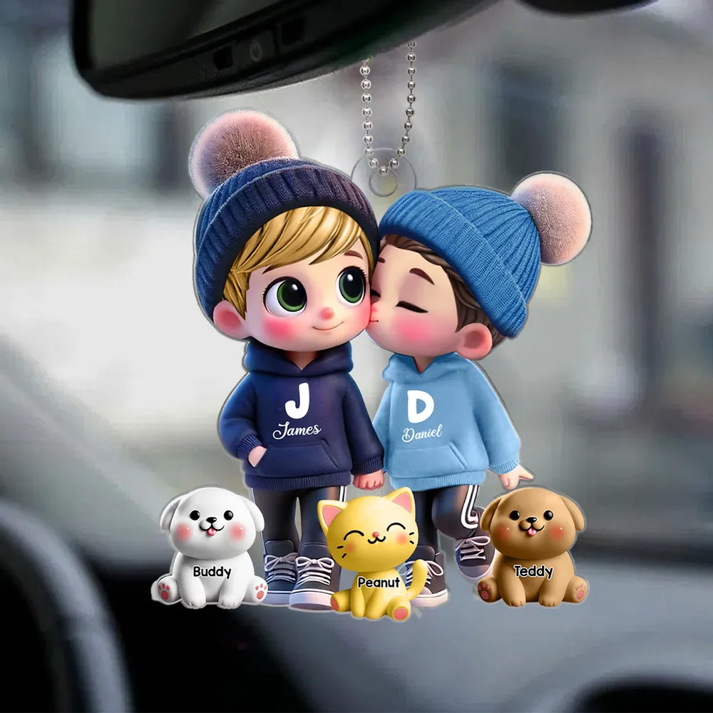 Personalized Sticker Decal for Couples – Cute Cartoon Design, Customizable for Him & Her - Image 14