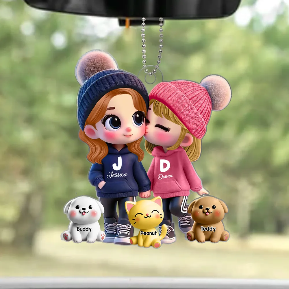 Personalized Sticker Decal for Couples – Cute Cartoon Design, Customizable for Him & Her - Image 15