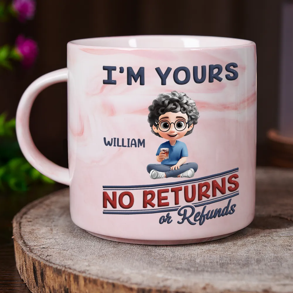 Funny Customizable Marble Mug – ‘No Returns or Refunds’ Family Gift for Parents - Image 7
