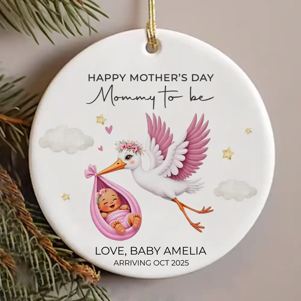 Personalized Ornament for Expecting Moms – 'Mommy to Be' Baby Gift - Image 4
