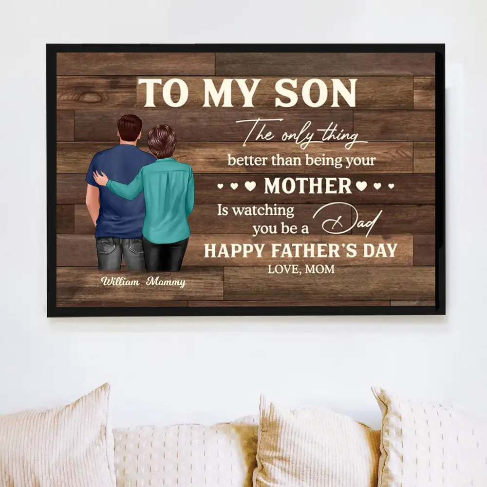 To My Son – Personalized Mug for Father’s Day, Heartfelt Gift from Mom - Image 6