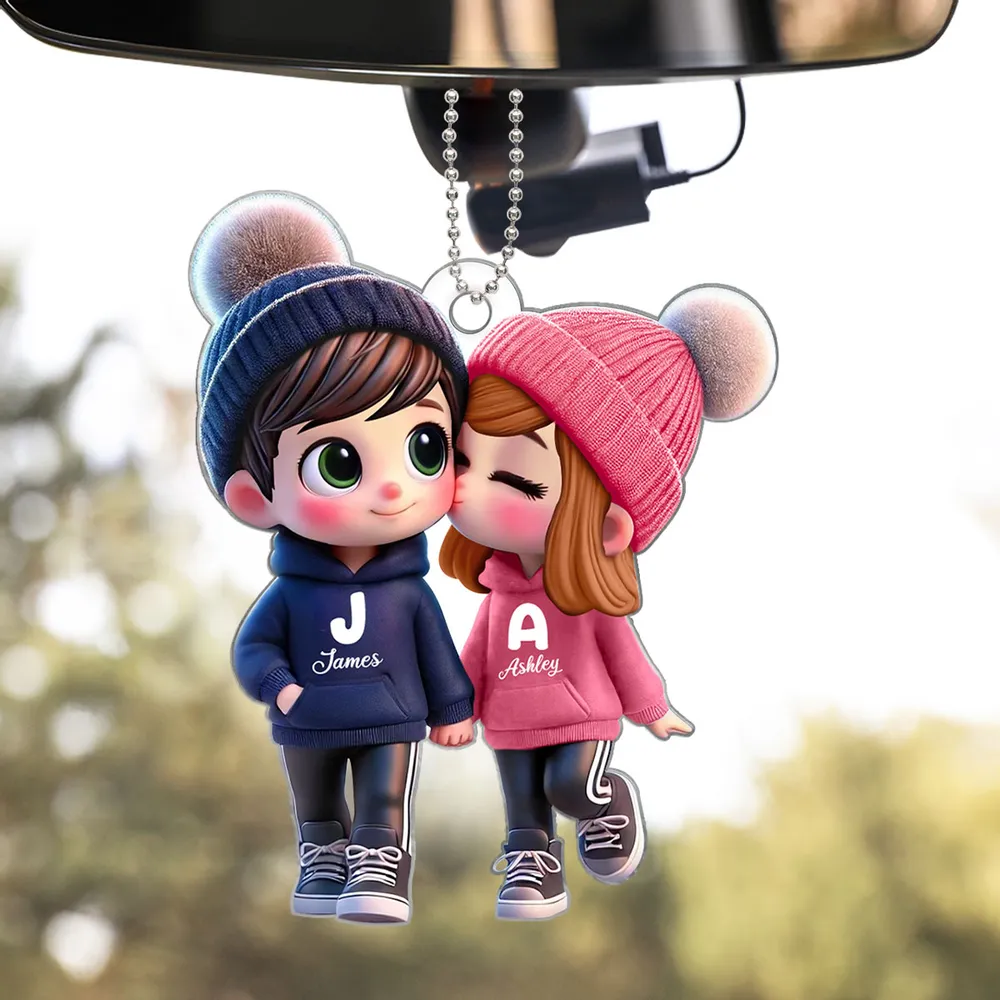 Personalized Sticker Decal for Couples – Cute Cartoon Design, Customizable for Him & Her - Image 16