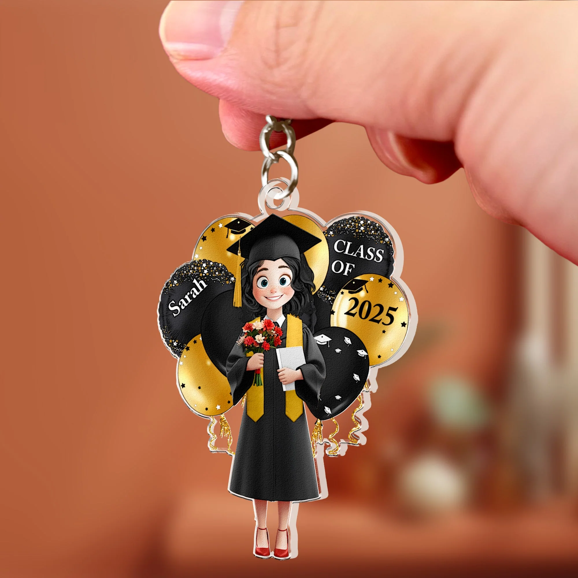 Custom Graduation Keychain - Acrylic Keychain with Custom Name - Perfect Graduation Gift for Students - Image 7