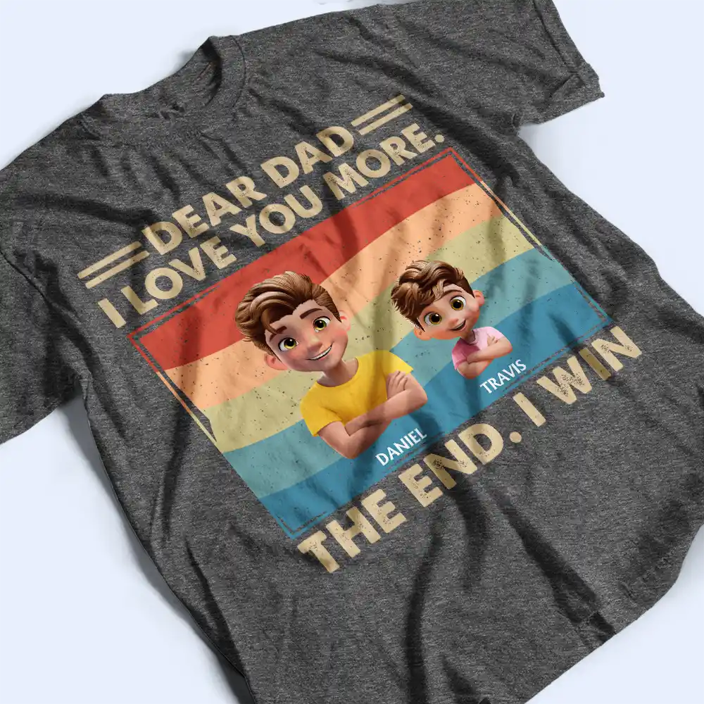 Personalized Dad Tee or Hoodie with Kids' Names – Father's Day Gift - Image 6