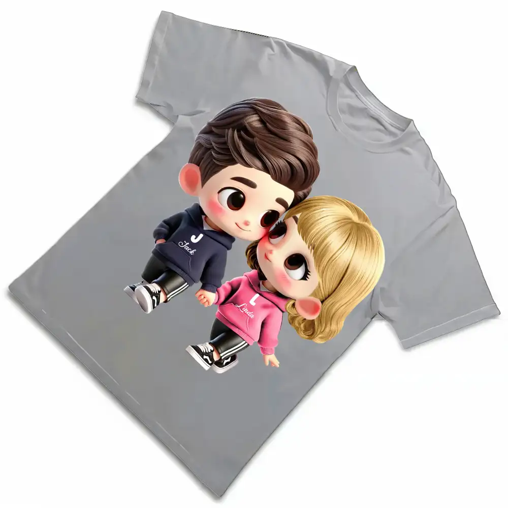 Personalized Couple Acrylic Car Hanger – Cute Lovers in Hoodies, Perfect Gift for Anniversary or Valentine’s Day - Image 7